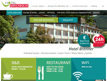 Tablet Screenshot of hotel-brenner.com